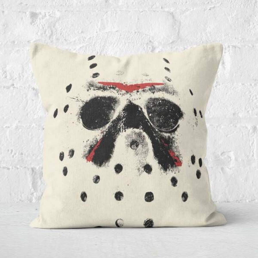 Soft Furnishings * | Top Selling Friday 13Th Jason Voorhees Square Cushion