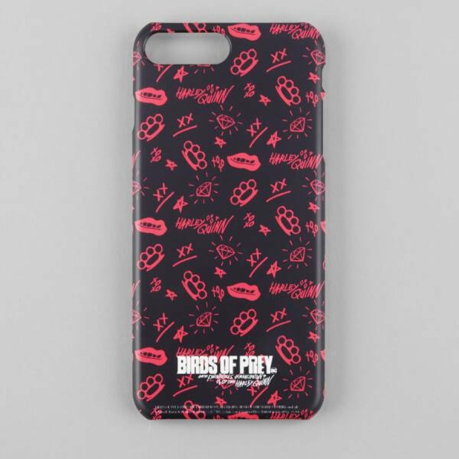 Tv & Movie Merchandise * | Best Sellers Birds Of Prey Black & Pink Phone Case For Iphone And Android