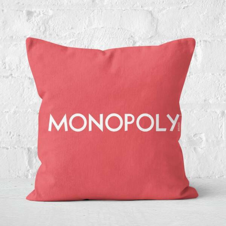 Soft Furnishings * | Top Sellers Monopoly Pattern Square Cushion