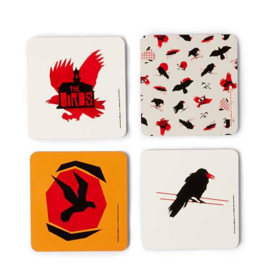 Tabletop * | Online Sale Hitchcock The Birds Flight Coaster Set