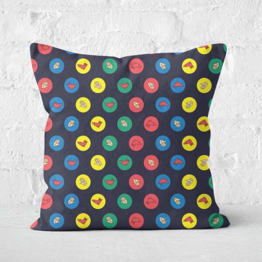 Soft Furnishings * | Best Choice Twister Black Square Cushion