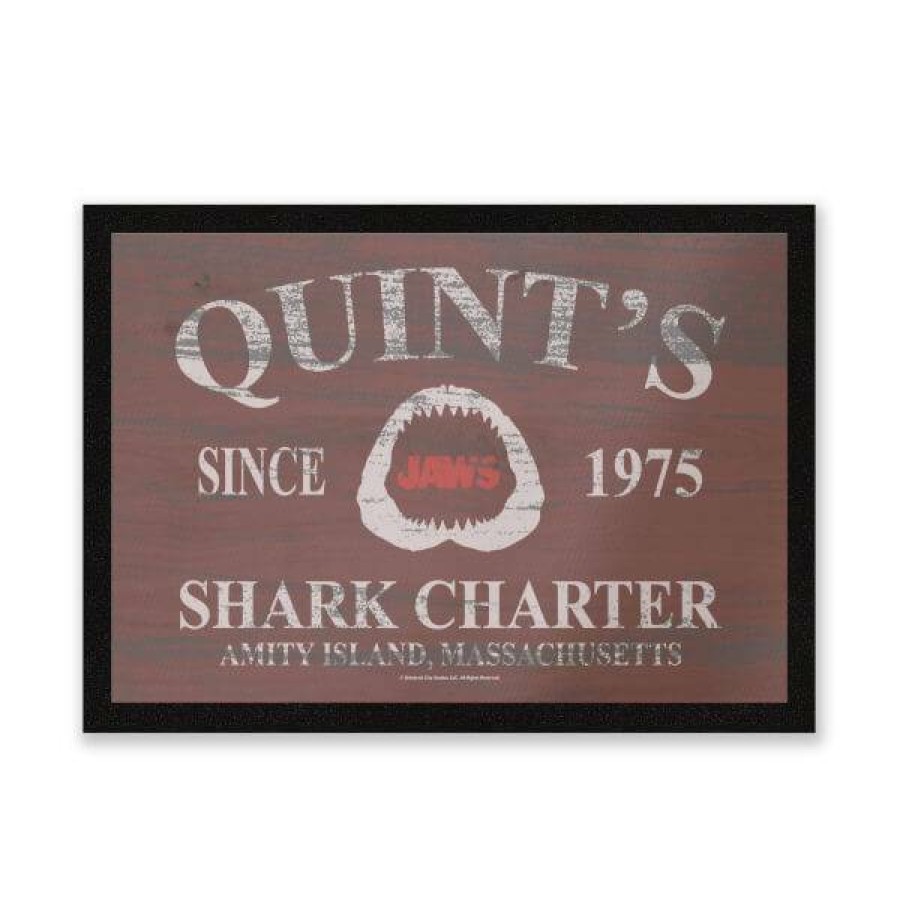 Doormats * | Outlet Sale Jaws Quints Shark Charter Entrance Mat