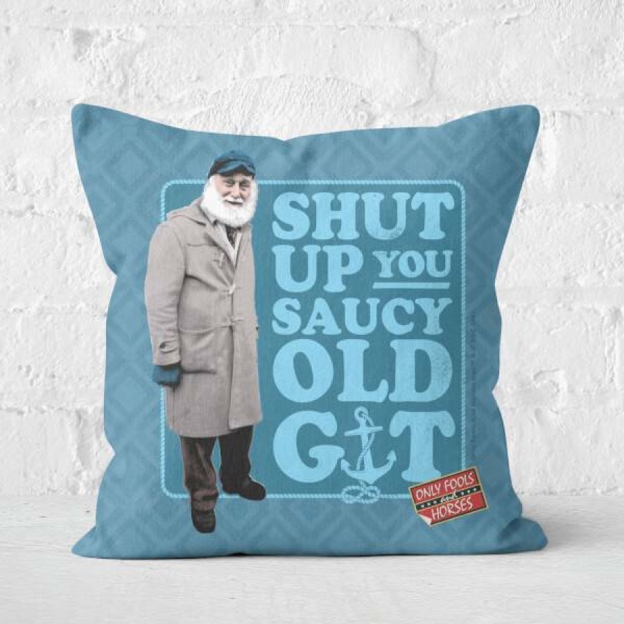 Soft Furnishings * | Best Guaranteed Only Fools And Horses Shut Up You Saucy Old Git Square Cushion