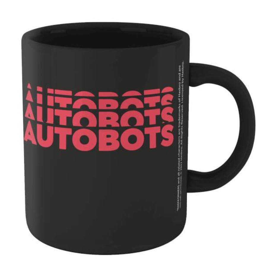 Geek Drinkware * | Best Choice Transformers Autobots Neon Mug Black