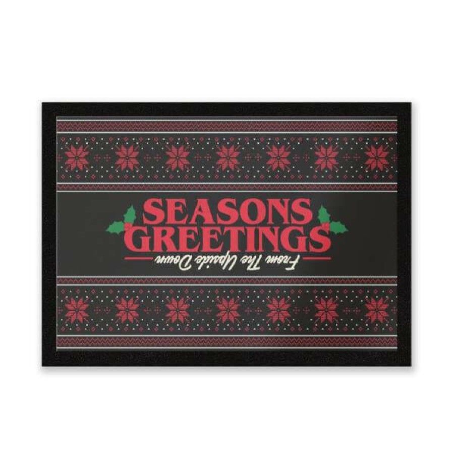 Doormats * | Free Delivery Stranger Things Seasons Greetings From The Upside Down Entrance Mat