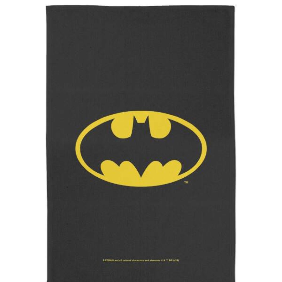 Soft Furnishings * | Best Sellers Batman Tea Towel