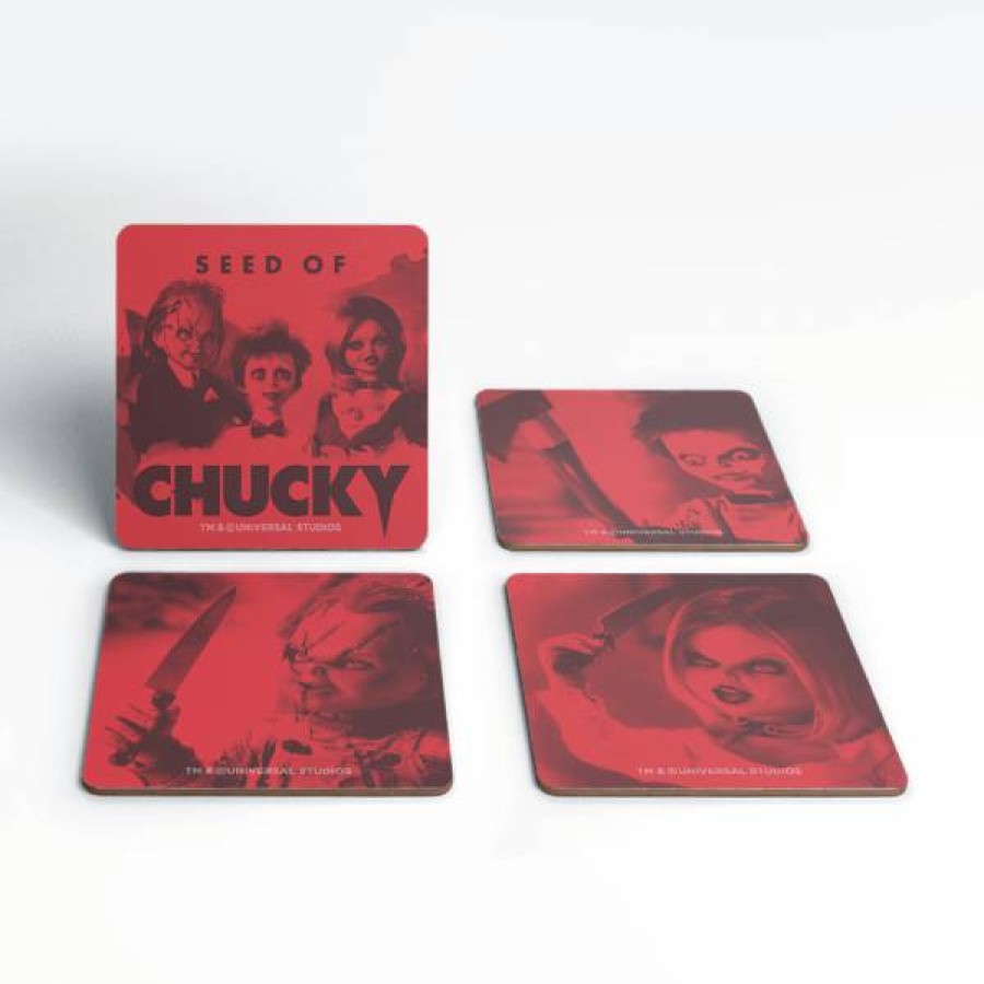 Tabletop * | Shoping Chucky Family Coaster Set