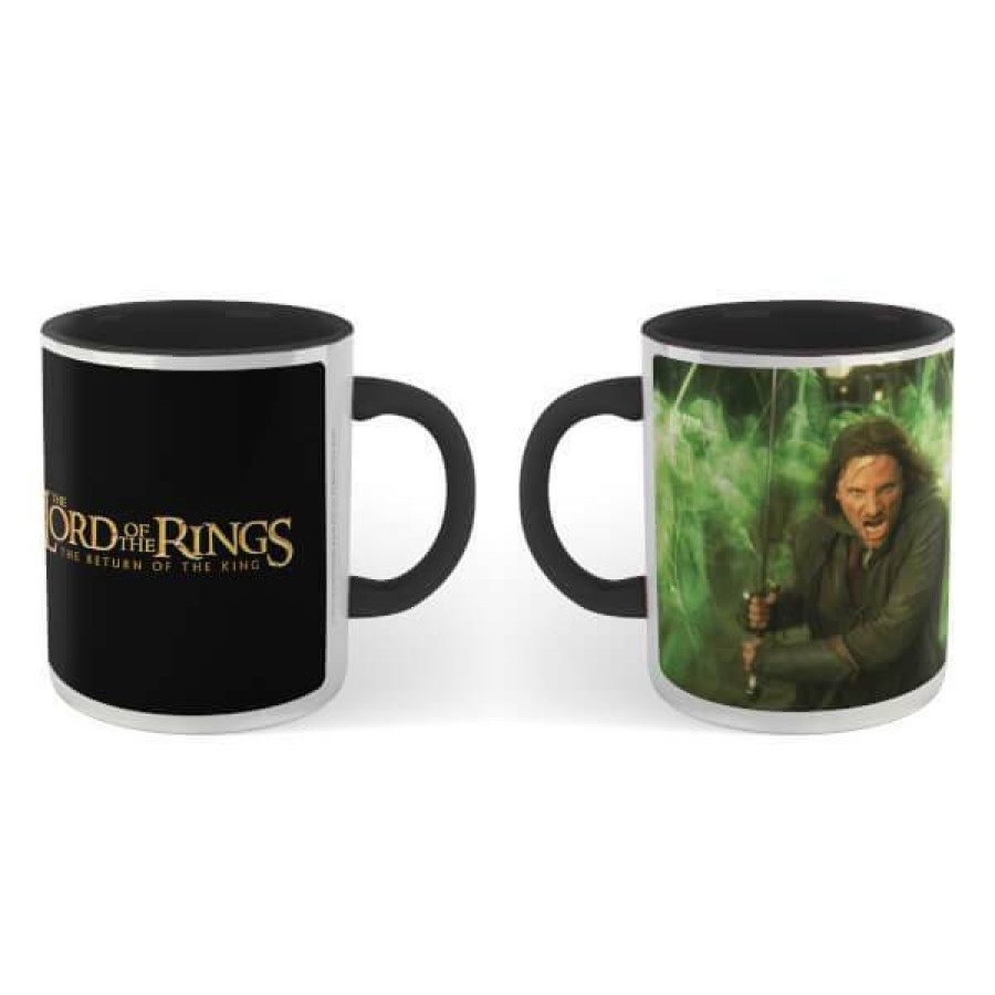 Geek Drinkware * | Promotion Lord Of The Rings Aragorn Mug Black