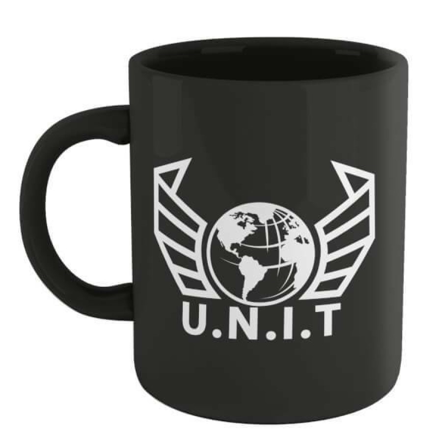 Geek Drinkware * | New In Doctor Who U.N.I.T. Mug Black