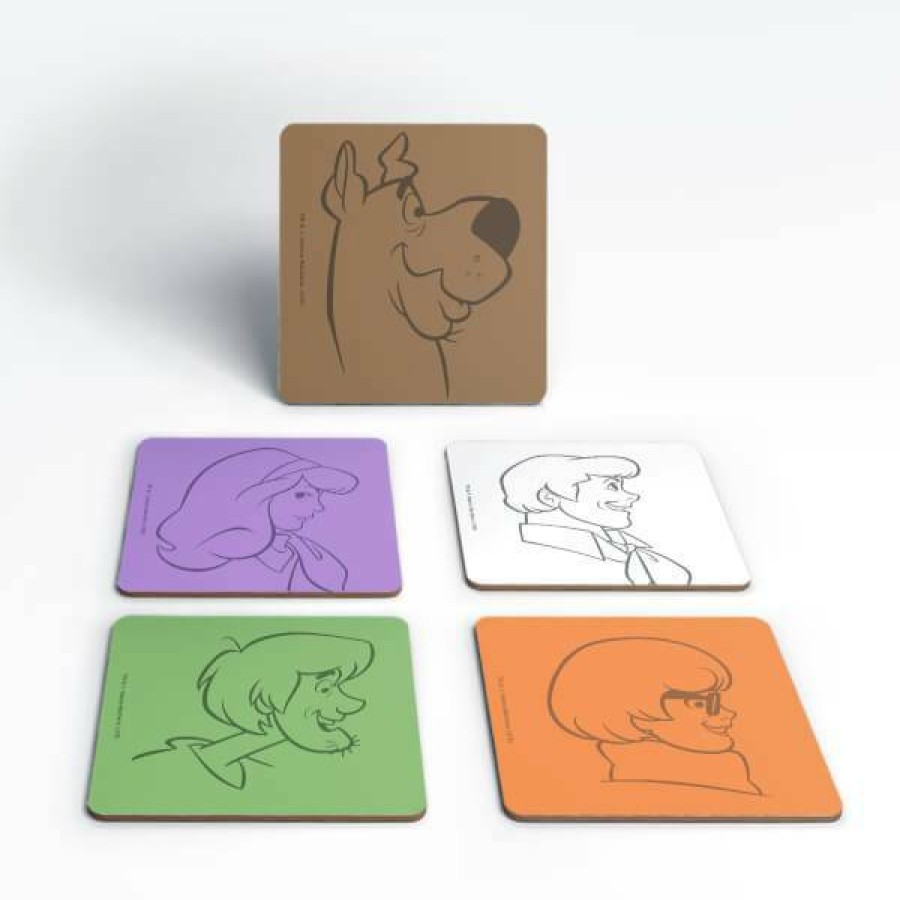 Tabletop * | Best Sellers Scooby Doo The Gang Colours Coaster Set