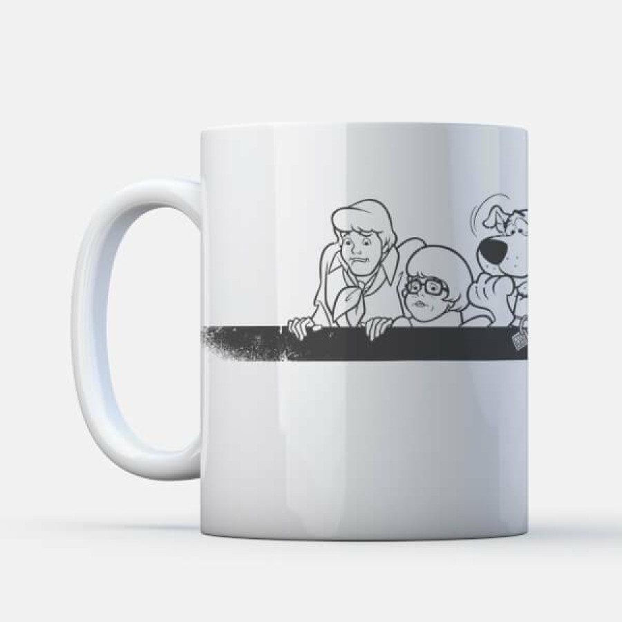 Geek Drinkware * | Shoping Scooby Doo Gang Retro Stripe Mug