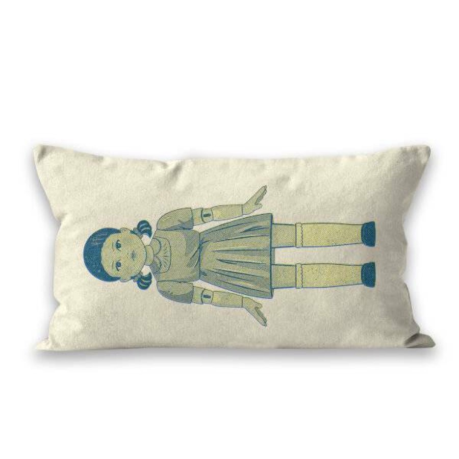 Soft Furnishings * | Clearance Sale Squid Game Doll Glitch Rectangular Cushion