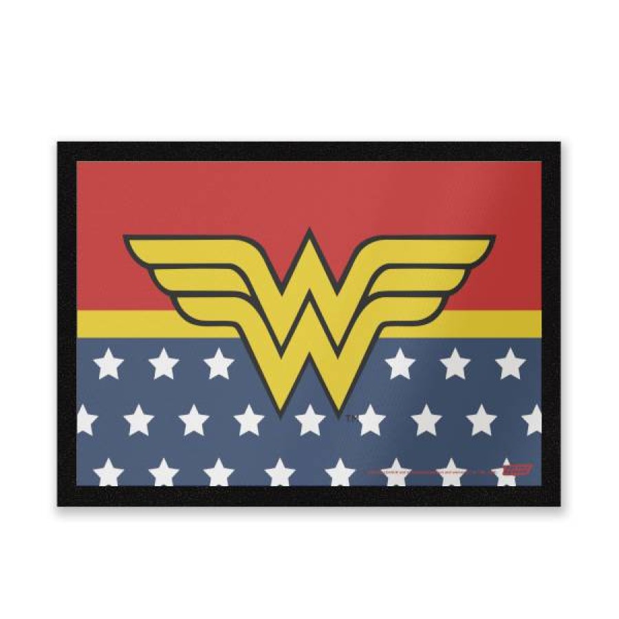 Doormats * | Promotion Dc Comics Wonder Woman Logo Entrance Mat