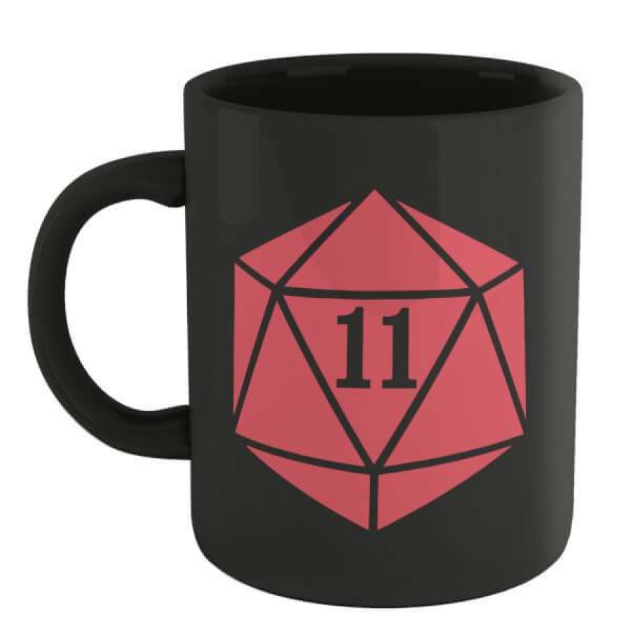 Geek Drinkware * | Free Delivery Stranger Things Dragon & Die Mug Black