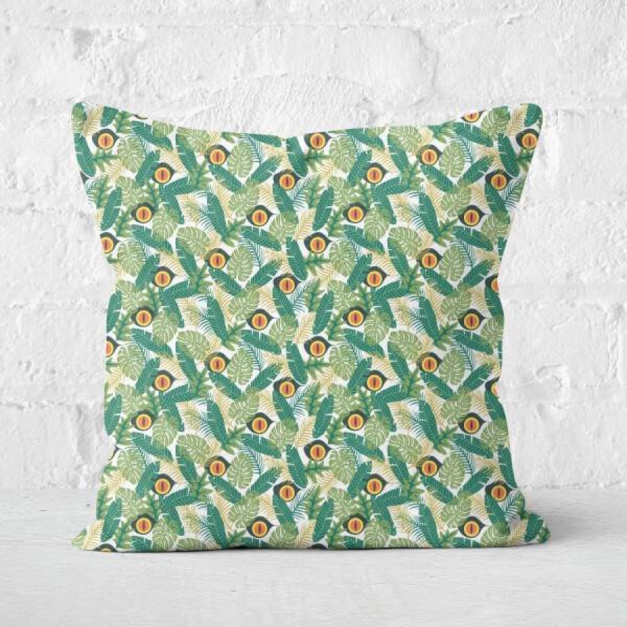 Soft Furnishings * | With Discount Green Jurassic Park Square Cushion 40X40Cm