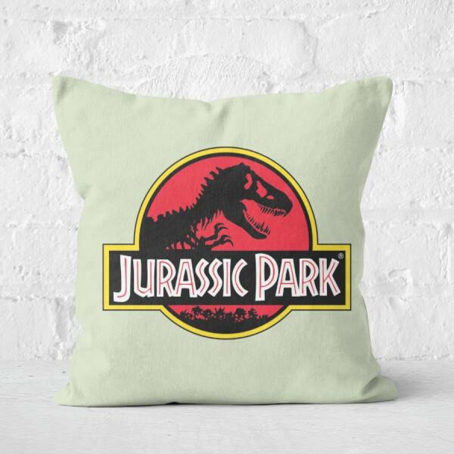 Soft Furnishings * | With Discount Green Jurassic Park Square Cushion 40X40Cm