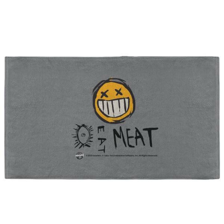 Soft Furnishings * | Top Selling Borderlands Eat Meat Fitness Towel