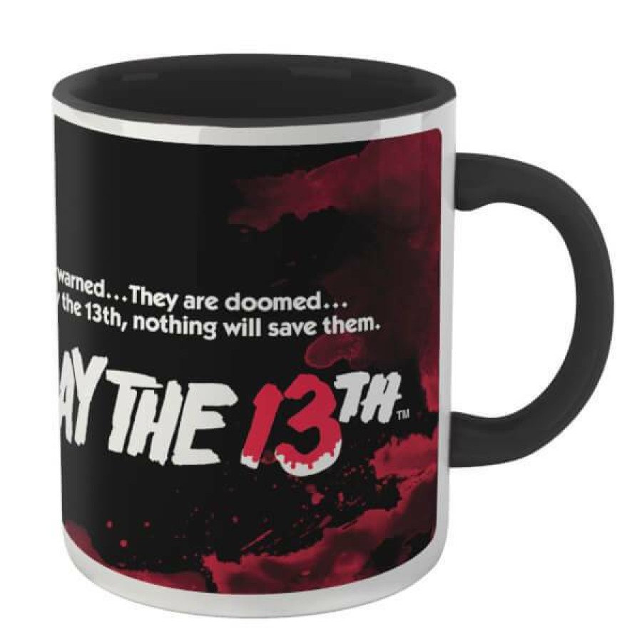 Geek Drinkware * | Shoping Friday The 13Th Classic Poster Mug Black