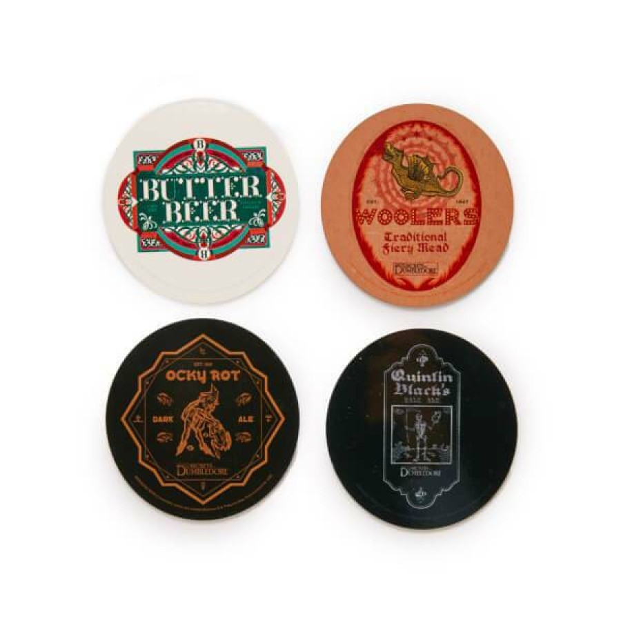 Tabletop * | With Discount Decorsome X Fantastic Beasts Butter Beer Round Coaster Set