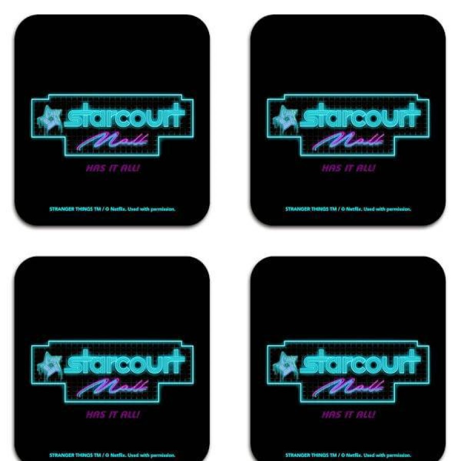 Tabletop * | Promotion Stranger Things Starcourt Mall Coaster Set