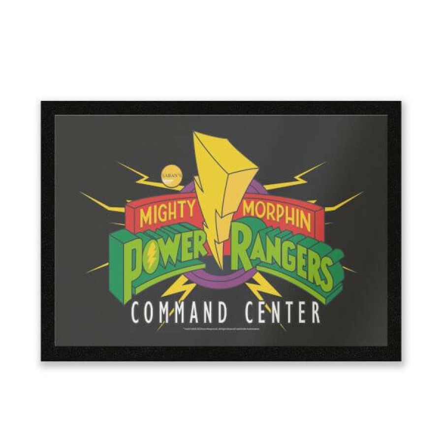 Doormats * | Free Delivery Power Rangers Command Center Entrance Mat