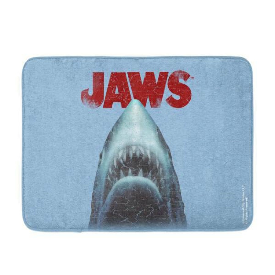 Soft Furnishings * | Shoping Jaws Logo Bath Mat