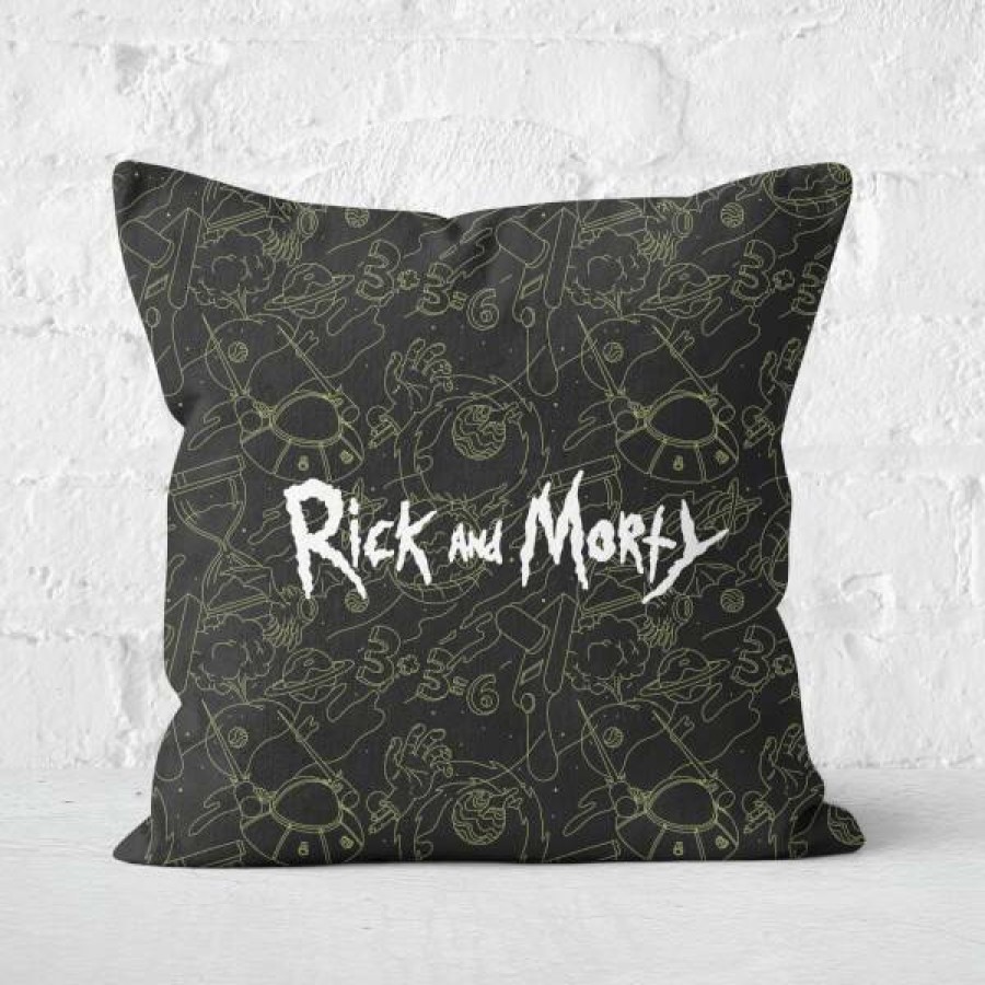 Soft Furnishings * | Best Guaranteed Rick And Morty Square Cushion