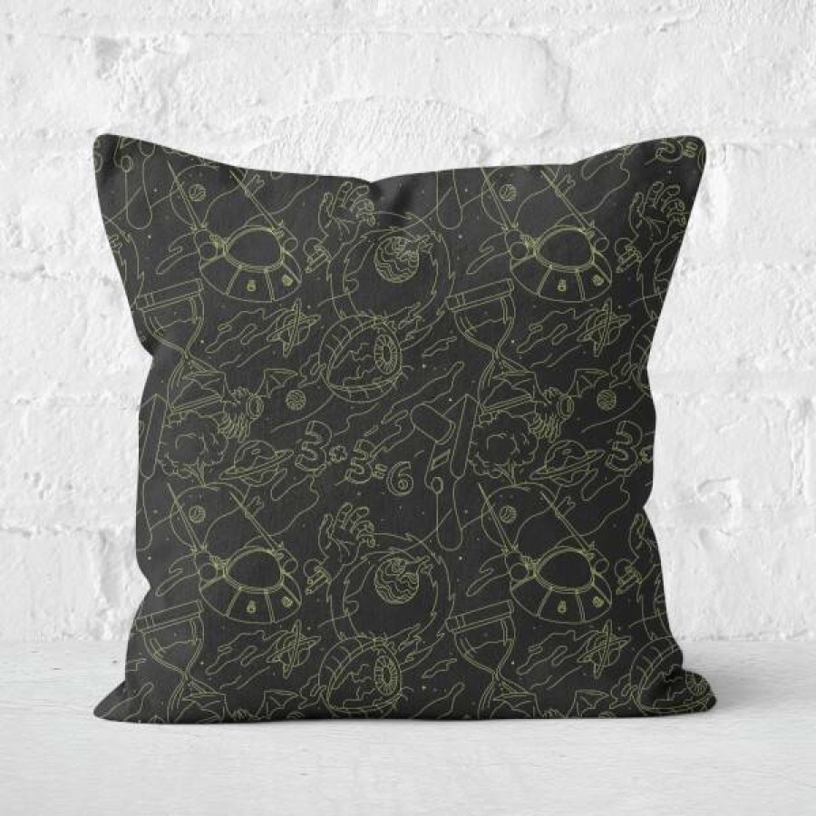 Soft Furnishings * | Best Guaranteed Rick And Morty Square Cushion