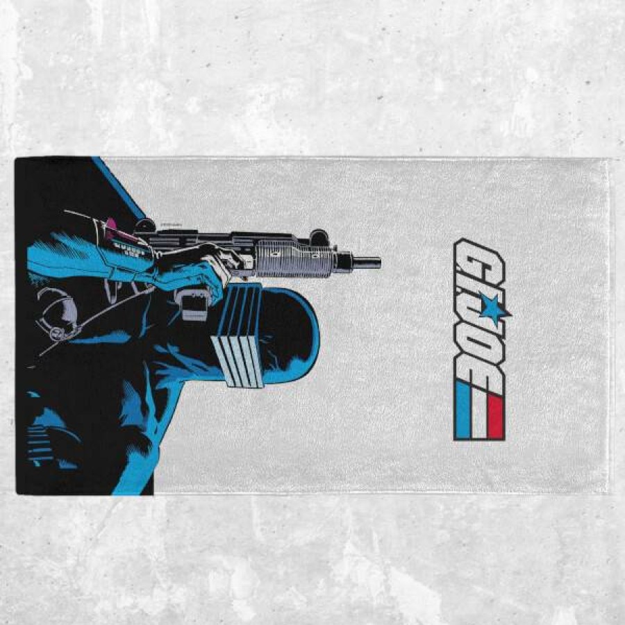 Soft Furnishings * | Top Sellers G.I. Joe Head Print Fitness Towel