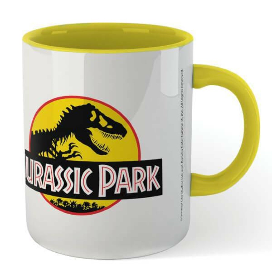 Geek Drinkware * | Best Choice Jurassic Park Yellow Logo Mug Yellow