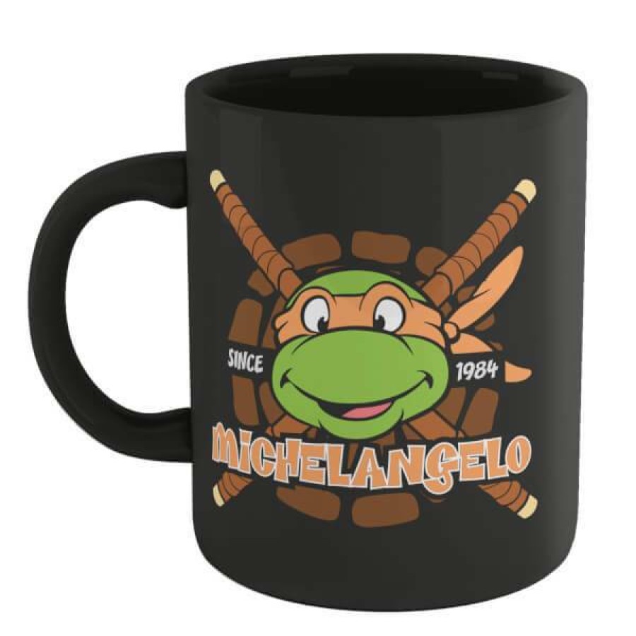 Geek Drinkware * | Shoping Teenage Mutant Ninja Turtles Michaelangelo Mug Black