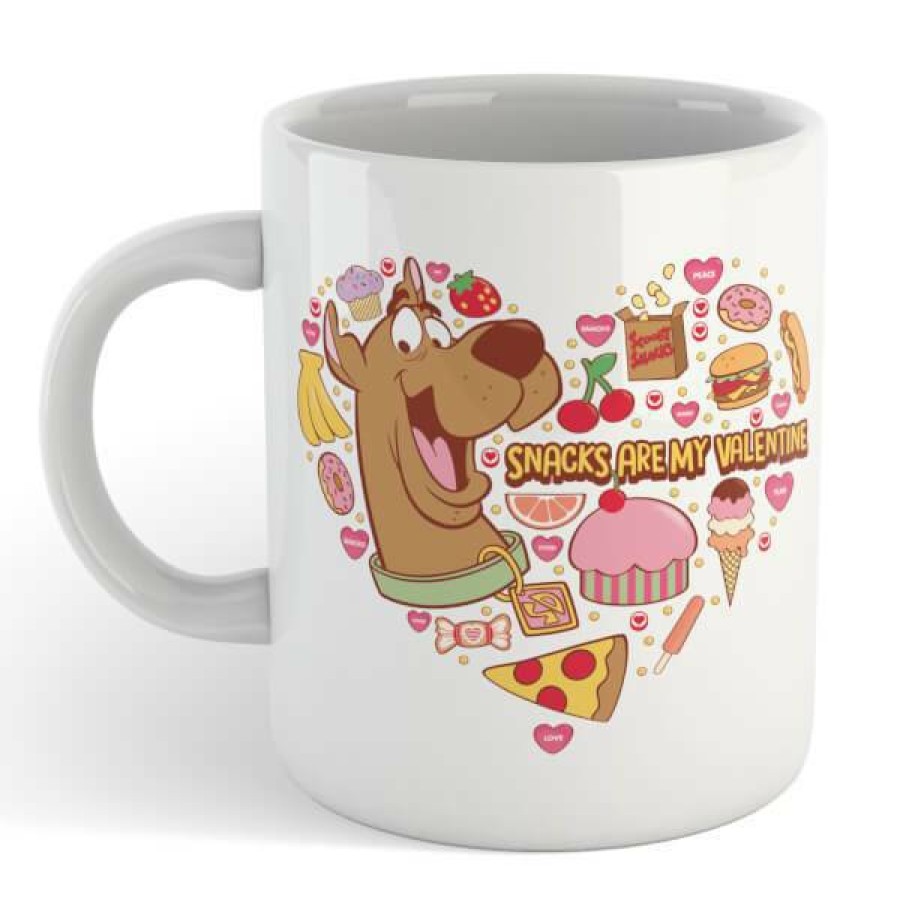 Geek Drinkware * | Online Sale Scooby Doo Snacks Are My Valentine Mug