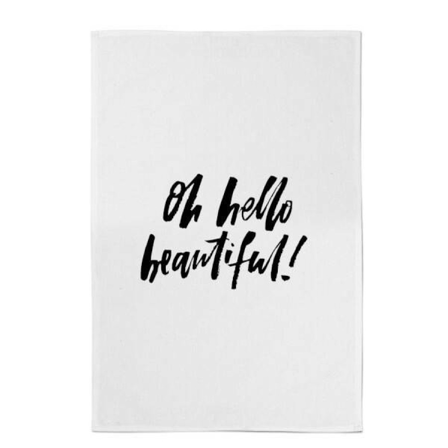 Soft Furnishings * | Best Choice Planeta444 Oh Hello Beautiful Cotton Tea Towel