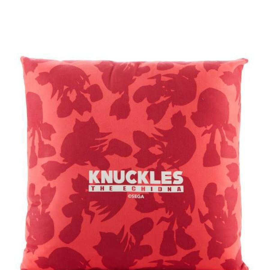 Soft Furnishings * | Top Sellers Sonic The Hedgehog Knuckles Face Square Cushion