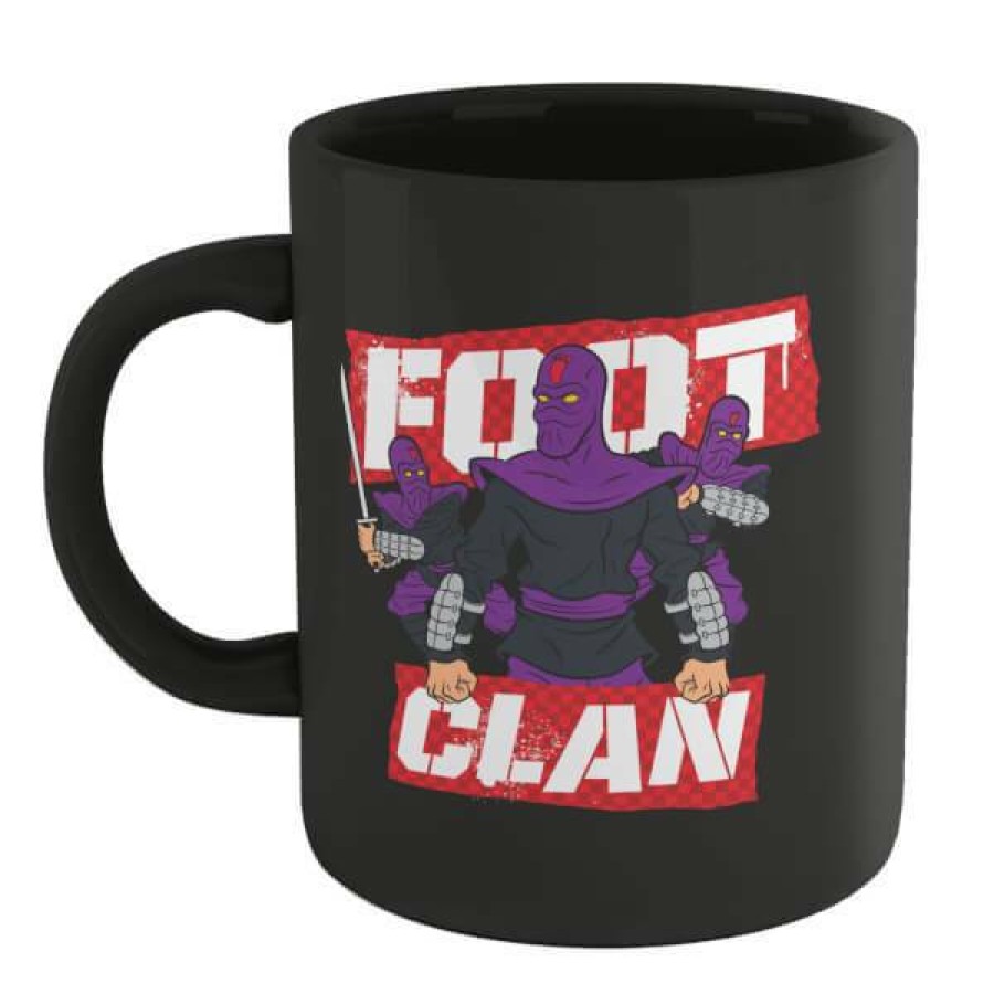 Geek Drinkware * | Latest Teenage Mutant Ninja Turtles Foot Clan Mug Black