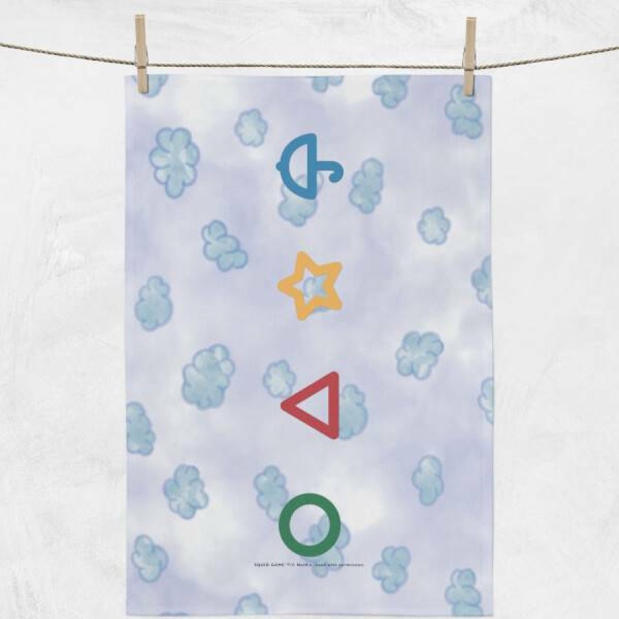 Soft Furnishings * | Top Selling Squid Game Honeycomb Shapes Tea Towel