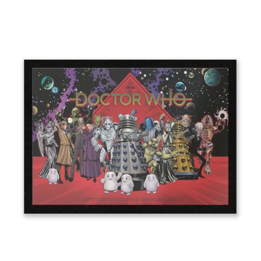 Doormats * | Excellent Quality Doctor Who Monsters Of The Universe Entrance Mat